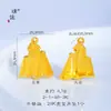 Acessórios DIY de Ourivesaria Estrela de Oito Pontas Escovada em Ouro Pingente de Cabaça Coração de Amendoim Colar para Mulheres Cabaça Banhada a Ouro
