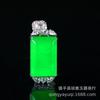Atacado Bashan Cui Buddha Pendant Material Perigoso Jade Jade Colar Imperial Verde Completo Cui Pequeno Buddha Pendant Clavícula Corrente