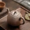 Bule de Chá de Grés Argila de Pedra Antiga Bule Retro Chinês Conjunto Criativo de Chá Kung Fu para Casa Conjunto de Chá Não Quente Presente