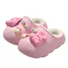 Chinelos Infantis de Desenho Animado Outono e Inverno Bebê Algodão Impermeáveis Calcanhar Fechado Quentes Meninas Meninos Pelúcia Algodão Sapatos Externos