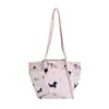 Nueva Bolsa de Lona para Niños con Estampado de Dibujos Animados Lindos, Bolso de Hombro Único para Niños Pequeños y Bebés, Bolsa Tipo Cubo para Snacks de Gran Capacidad para Salidas