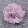 6cm Tejido de Gasa de Cristal Listo de Fábrica Accesorios Florales Accesorios de Costura DIY Flor de Tela Corsage Camelia