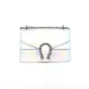 Bolso Pequeño Cuadrado de Estilo de Alta Gama Transfronterizo para Mujer 2025 Nuevo Bolso con Cadena Estampado de Serpiente Hombro Único Cruzado Bolso Dionysus Bolsos