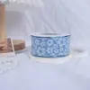 Cinta Floral de Algodón con Flor de Camelia en Relieve Cinta Floral Cinta para Empaquetar Ramo de Flores Cinta Hecha a Mano Lazo DIY