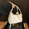 Bolso de Mano de Nicho Moderno y Tendencia 2026 Nuevo Estilo Coreano Color Sólido para el Trabajo con Lazo de Encaje Bolso Cruzado