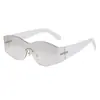 [Personalizado] Gafas de Sol de Una Pieza de Moda Europea y Americana para Hombres, Gafas de Sol con Protección Solar para Ciclismo al Aire Libre, Gafas de Sol