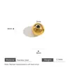 Acero Inoxidable Vacío Chapado en Oro Cuentas con Agujero Pasante Cuentas Espaciadoras Redondas Cuentas de Acero Sólido Pulsera DIY Cuentas Accesorios para Joyería Venta al por Mayor
