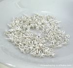 饰品小配件小佛珠珍珠挂件 珍珠配件 吊珠配件 洋眼钉 银色珠托