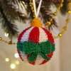 Otoño e Invierno 2026 Nuevos Productos Transfronterizos Adornos de Bola de Navidad Adornos Colgantes Tejidos a Mano Pura Decoración de Árbol de Navidad para Fiesta