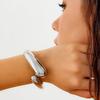 Diseño transfronterizo europeo y americano textura metálica brillante pulsera de gota de agua moda moderna pulsera de primavera pulsera mujer