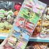 Picolé Brinquedo Colorido Gradiente Macaron Sabor Misto Presilha de Cabelo para Crianças, Presilha Lateral Divertida para Meninas