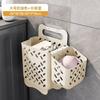 Cesta de Lavandería Plegable de Pared para Almacenamiento en el Hogar, Cesta de Almacenamiento de Ropa Sucia para Baño, Cesto Plegable para Ropa Sucia