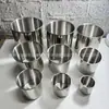 Aço Inoxidável 304 Não Magnético Copo de Boca Copo de Água Taça de Vinho Sem Alça Sem Tampa Animal Copo de Água para Beber Copo Alimentador Pote Mini Copo