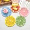 Plato Luminoso de Limón Naranja Simulado Adorno de Resina Creativo DIY Accesorios Colgante de Llavero Refrigerador Materiales Hechos a Mano