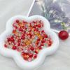 Nuevo producto colgante de cuentas explosivas degradado de dos colores cuenta agrietada cuenta redonda cuenta suelta color transparente material para accesorios con cuentas DIY