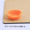 Cesta de Armazenamento Colorida Miniatura Criativa Desenho Animado Artesanal DIY Cola de Creme Resina Pequenos Acessórios Material para Joias Pacote Atacado