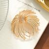 Broche Geométrico de Liga, Sofisticado, Versátil, Feminino, Elegante, Sofisticado, Pin de Design de Fogos de Artifício, Acessórios para Decoração de Terno