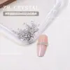 Zirconia Nuevo Súper Brillante Fondo Plano 1.5 Cuadrado Uñas Arte Pedrería Irregular de Colores Pegatinas Cuadradas Pequeñas para Uñas Decoraciones de Pedrería