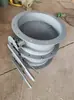 Válvula de Mariposa con Abrazadera Manual, Válvula de Mariposa de Ventilación Neumática, Válvula de Aire Frío de Persiana Eléctrica para Alta Temperatura, Válvula de Ajuste de Aire con Brida para Conducto de Eliminación de Polvo