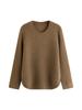 Suéter de Punto con Cuello Redondo para Mujer Tallas Grandes, Camiseta Básica de Manga Larga, Invierno 2026, Suéter de Estilo Holgado y Relajado para Mujeres Tallas Grandes 22727