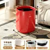 Papelera de lujo y alta gama para uso doméstico, gran capacidad, adecuada para sala de estar, cocina, dormitorio, baño, cubo de almacenamiento de plástico multifuncional