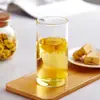 Copo de Vidro Borossilicato Reto Redondo para Leite Café da Manhã Várias Capacidades Opcionais Vidro Resistente ao Calor Copo de Chá Copo para Beber