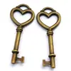 Fábrica de Joyería Yiwu Suministro en Stock Colgante de Llave de Bronce Colgante para Regalo DIY Tarjeta Colgante Colgante