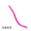 Isca Luya 10cm/13cm minhoca fio macarrão cauda reta minhoca macia isca de pesca com chumbada invertida grupo de pesca isca para perca peixe mandarim