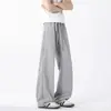 Pantalones atléticos de pierna ancha transfronterizos, 2026 ligeros casuales de verano de secado rápido para hombre, nuevos pantalones casuales de pierna recta