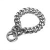 Cadena de acero inoxidable de 19 mm para perro, collar de perro de acero de titanio con pulido de seis lados, bufanda, método bulldog bully doodle Doobin