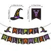 Amazon Decoraciones para Fiesta Temática de Halloween Decoraciones para Centro Comercial Casa Embrujada Bandera Araña Colgantes Adornos Set de Globos Venta al por Mayor