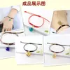 Collar de Cuerda de Cera de Moda Accesorios para Mujeres, Pulsera Trenzada Versátil Hecha a Mano Estilo Coreano Colgante, Cuerda de Cera Ajustable para Parejas