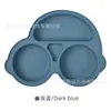 Prato de silicone para bebê criativo infantil louça de silicone complementar desenho de carro prato dividido fábrica em estoque