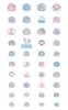 Nuevos stickers de uñas impermeables autoadhesivos para niños, stickers completos, divertidos stickers de uñas de sirena de dibujos animados, venta al por mayor de stickers de uñas