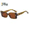 Gafas de sol Y2K con Montura Cuadrada Estrecha para Mujer, Gafas Cuadradas Pequeñas Retro con Remaches para Cruce de Fronteras, Fábrica de Gafas de Moda Callejera
