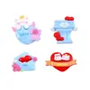 Casal Urso Coelho Fofo Sonhador Resina Pequenos Acessórios Cola Creme Joias DIY Capa de Celular Adesivo de Geladeira Grampo de Cabelo