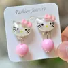 Novos Brincos Atacado Brincos Infantis Coreanos Cor de Doce Desenho Animado Fofo Princesa Meninas Clipe de Orelha Bebê Acessórios de Orelha