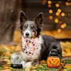 Bandana para mascotas transfronteriza Gato y perro fantasma de Halloween Bufanda triangular decorativa Bufanda decorativa para el cuello de fiesta navideña