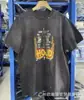 2024 Moda Americana Hip-Hop Marca Nova Retrô Lavada Velha Figura Solta Versátil Gola Redonda Manga Curta Camiseta para Homens e Mulheres