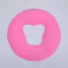 Almohada de silicona para apoyar la cara para salones de belleza, almohada de látex engrosada para apoyar la cara, almohada facial de masaje para cama de belleza, almohada con agujero antideslizante