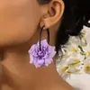 Pendientes Frescos de Moda Estilo Coreano Estilo Ins Pendientes Dulces de Pétalos Multicapa para Niña Accesorios Coreanos Dongdaemun