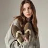 Zapatos Mary Jane de Piel de Vaca Altamente Mercerizada para Mujer, Zapatos Cálidos Peludos, Zapatos Planos Nuevos Estilo con Hebilla de Cuero Genuino, Zapatos de Boca Baja