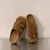 Zapatos Planos Lindos de Dibujos Animados Estilo Birkenstock para Mujer 2025 Nuevos Calientes Versátiles Cómodos Suela Suave Zuecos Casuales Elegantes