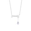 Nuevo diseño de nicho estrella collar de plata 925 no se decolora para mujer Joker cadena de clavícula con borla coreana joyería al por mayor
