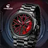 Reloj Nuevo Estilo de Aleación con Rueda Giratoria Genial y Decoración Deportiva Luminosa para Adolescentes, Reloj de Moda Transfronterizo