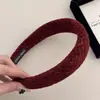 Diadema de Estilo Fresco de Lujo Ligero, Diseño de Esponja Fina, Accesorio para el Cabello de Gama Alta, Diadema de Colores para Mujeres, Venta al por Mayor, Diadema de Corona Alta para Lavarse la Cara