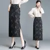 Falda estampada para mujer, nueva moda otoño 2026, falda lápiz de cintura alta, de longitud media, elegante y con estilo