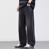 Jeans Retro de Pierna Ancha para Hombres y Mujeres Primavera y Otoño 2025 Nuevos de Cintura Alta Holgados Estilizadores Pantalones Rectos Caídos de Largo Completo
