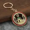 Llavero Colgante de Casa Más Vendido Transfronterizo Colgante Lindo para Bolso Llavero con Pedrería Chapado en Oro Fabricante de Regalos Venta Directa