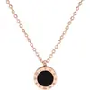 Collar de Acero de Titanio con Números Romanos, Estilo Coreano, Joyería Simple y Elegante, Cadena para Clavícula de Mujer